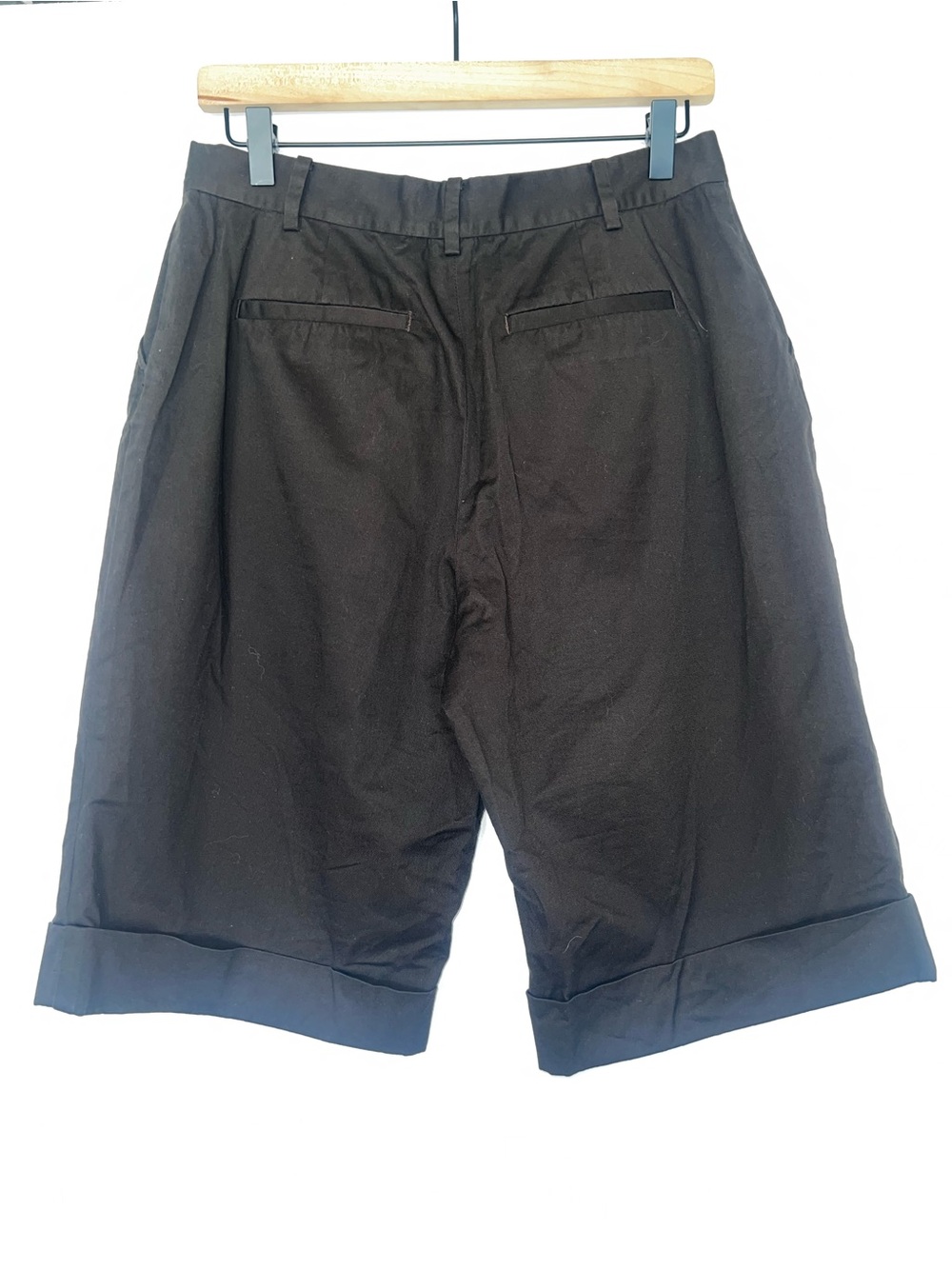 RALPH LAUREN Lauren Active cuffed Bermuda shorts in chocolate brown, size 6